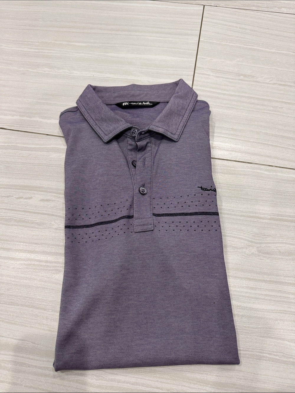 Travis Mathew Purple Polo Shirt - Picture 2 of 2